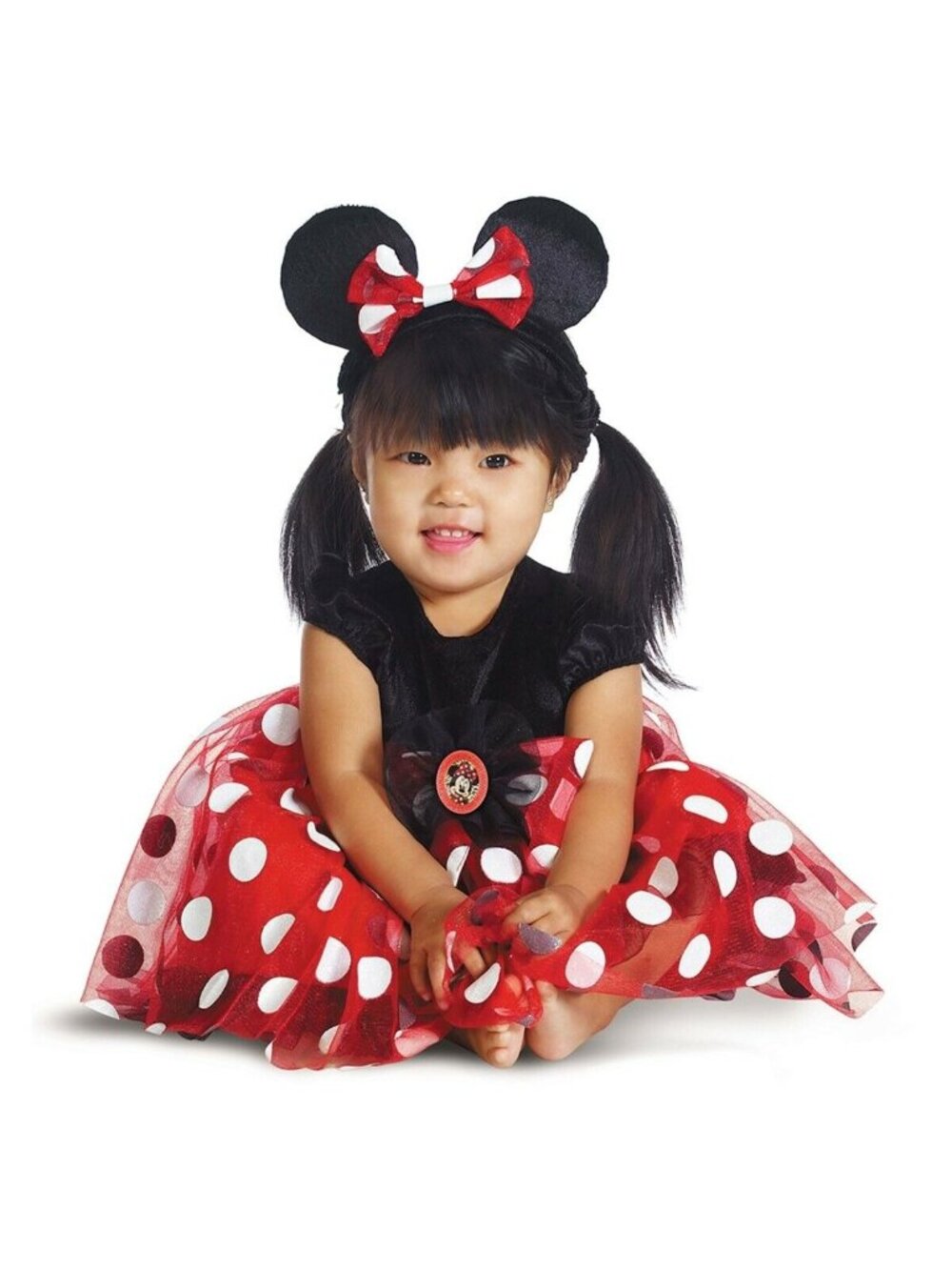 Disguise Disney Minnie Mouse Infant Costume 6-12 Months Pink Polka Dot Dress New